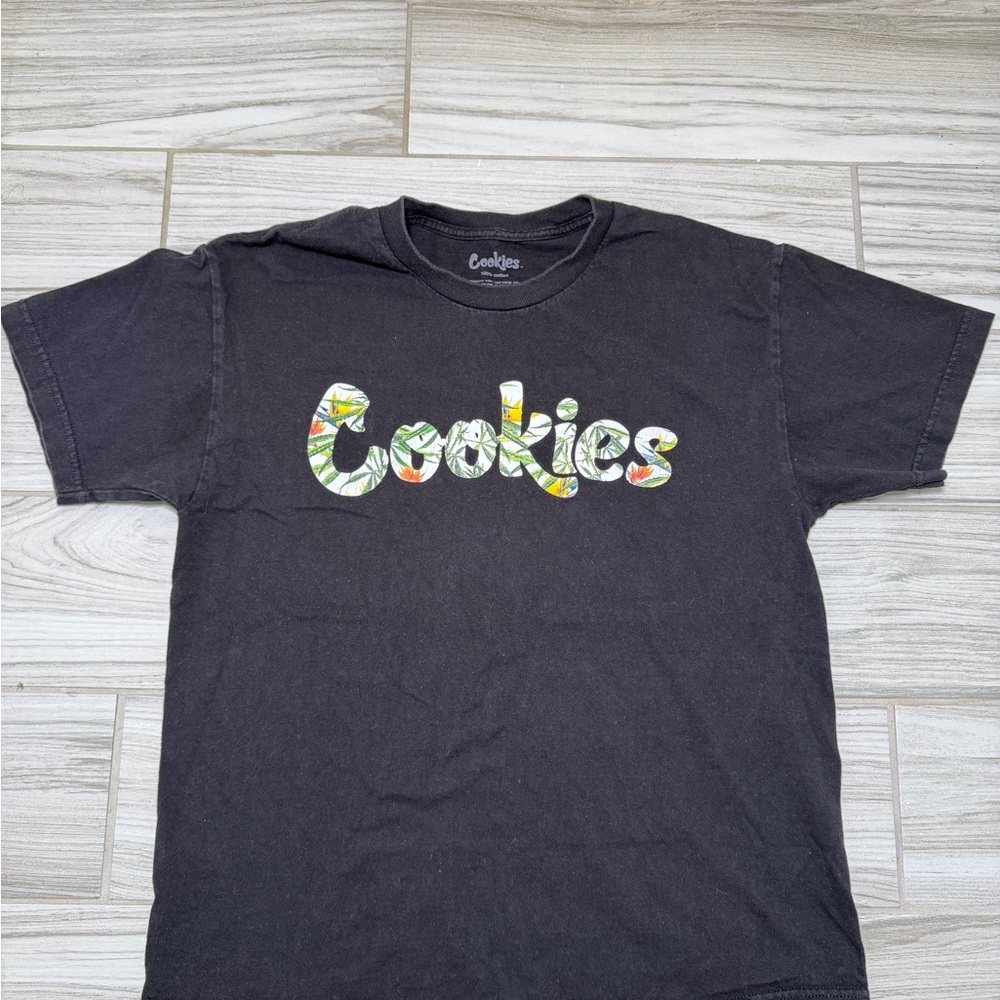 Cookies Black Graphic Tee for Men